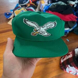 1990s Kelly Green Philadelphia Eagles New Era Pro Model Vintage SnapBack Hat